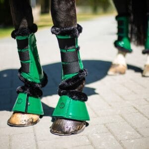 Emerald Green Brush Boots