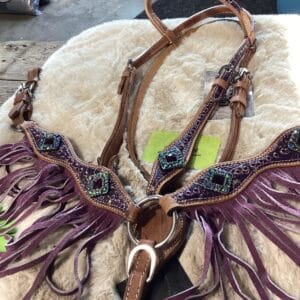 Western Mini Headstall & Breast Collar Purple *NEW*